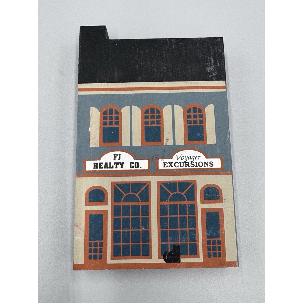 1990 Cats Meow Village Keepsake Series VIII FJ Realty Company Shelf Sitter